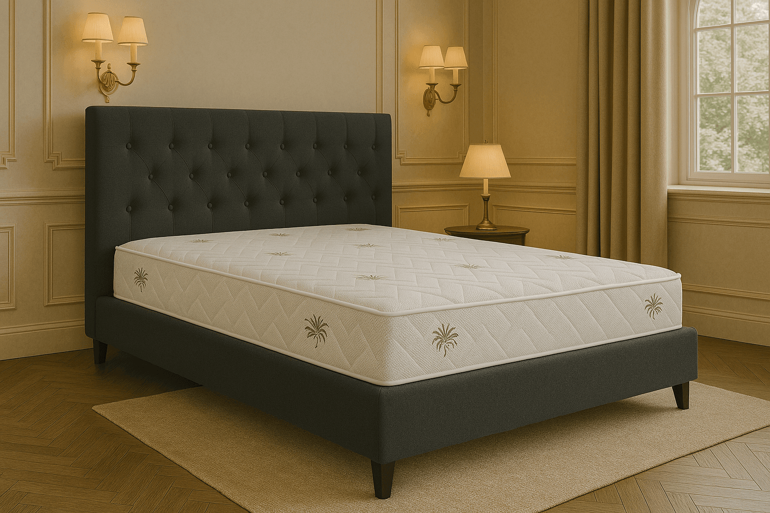 Saltea cu memorie Somnart Aloe Vera 140x190, înălțime 20 cm, husă cu Aloe Vera, fermitate medie