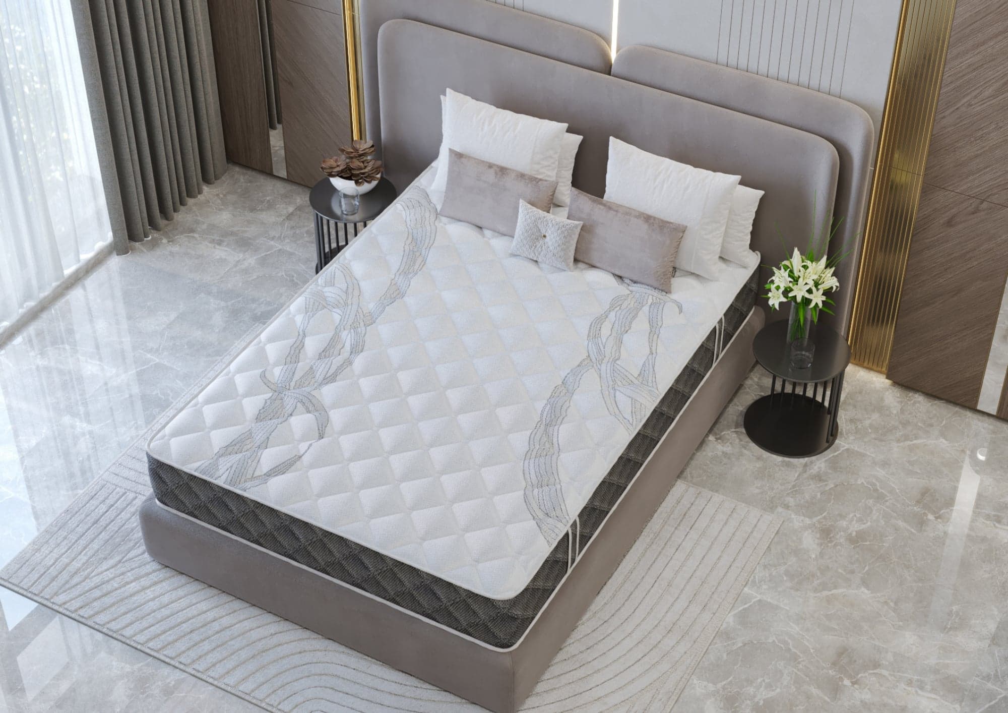 Saltea Somnart Memory Dream 90x200, înălțime 24 cm, cu mânere, fermitate mediu-tare - 4
