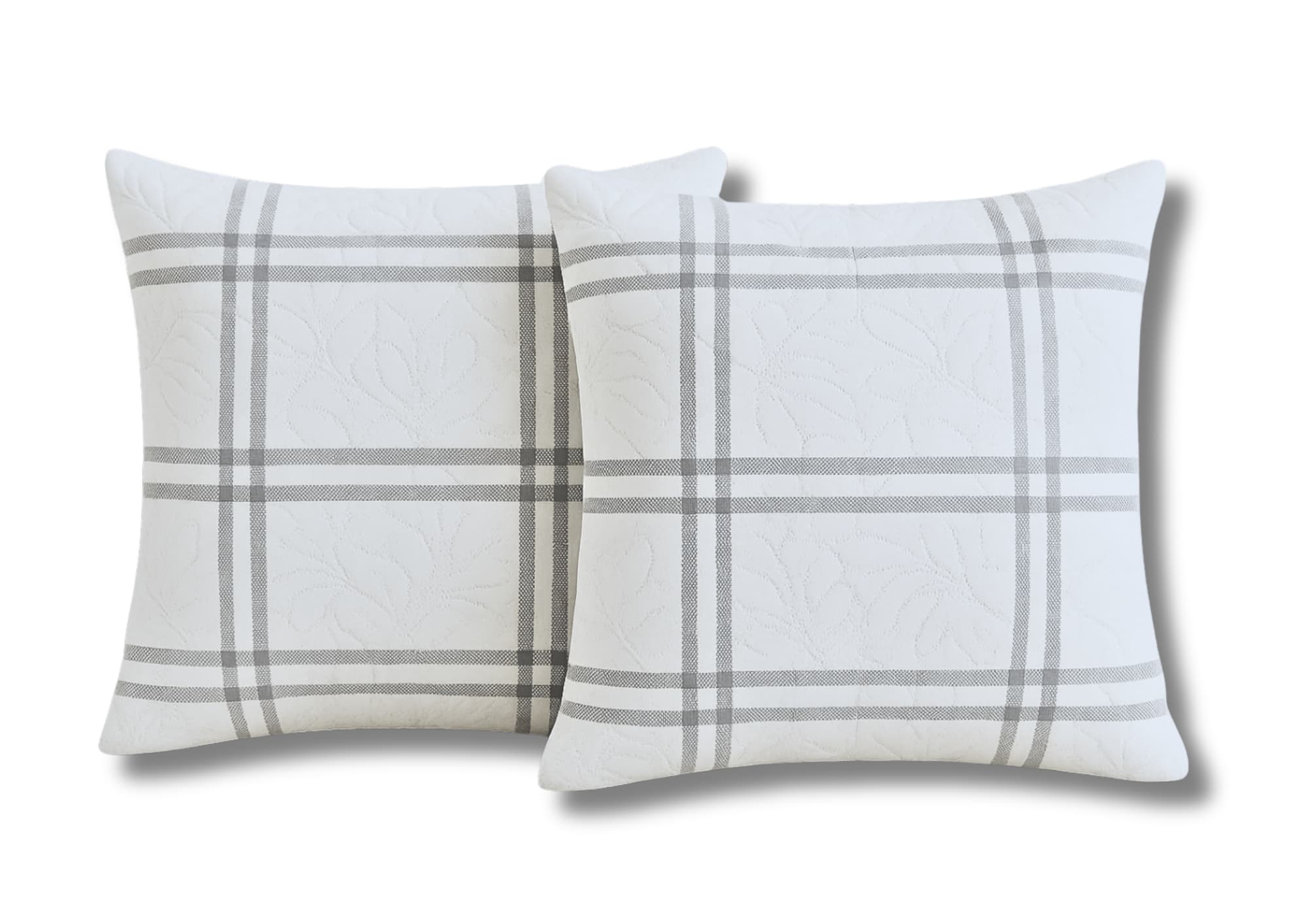 Set 2 Perne matlasate Belina Grid 60x60 cm, ed.limitata