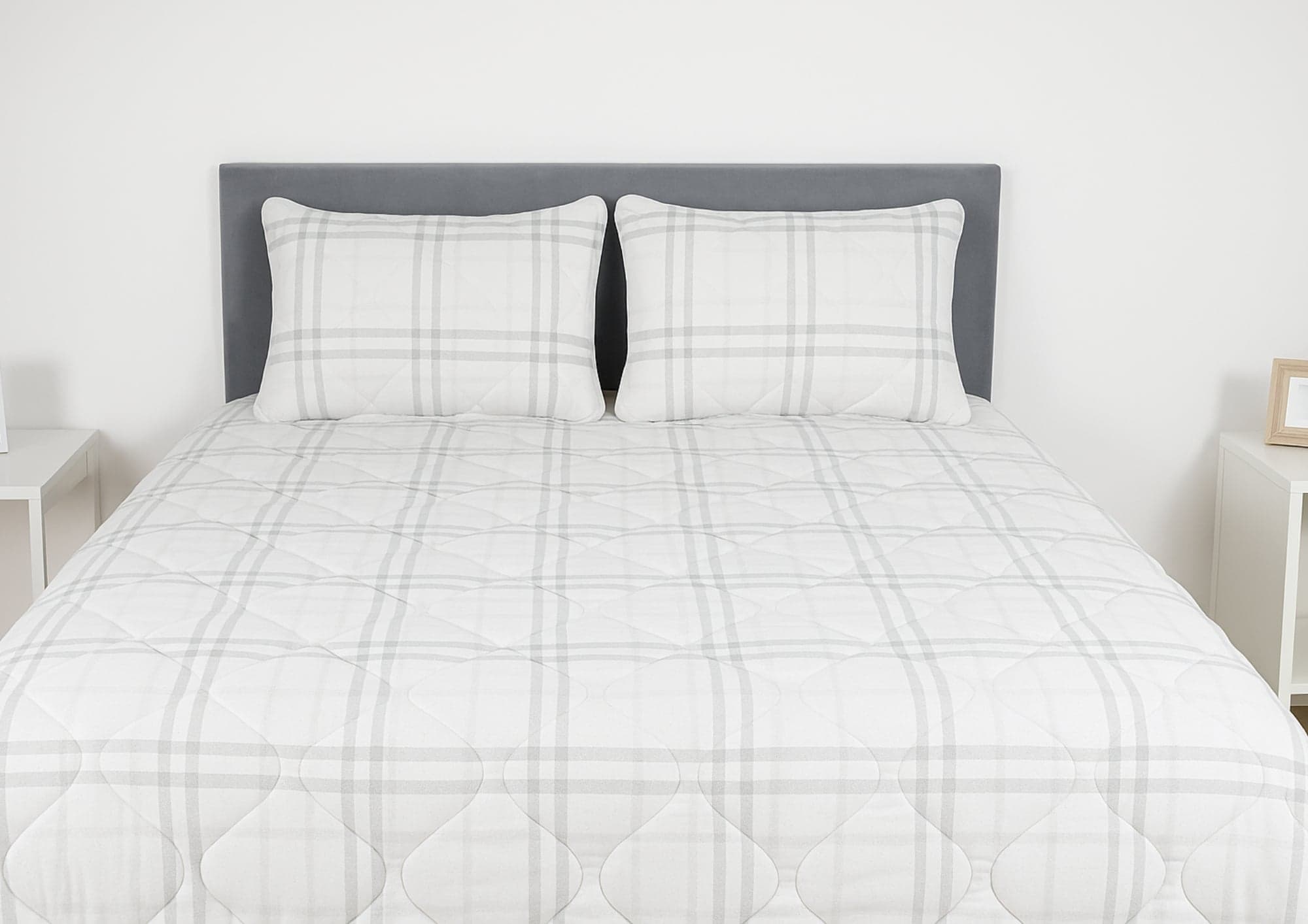 Pilota matlasata Grid Confort Somnart, 200×220 cm, 250 g, microfibra, vara - 2