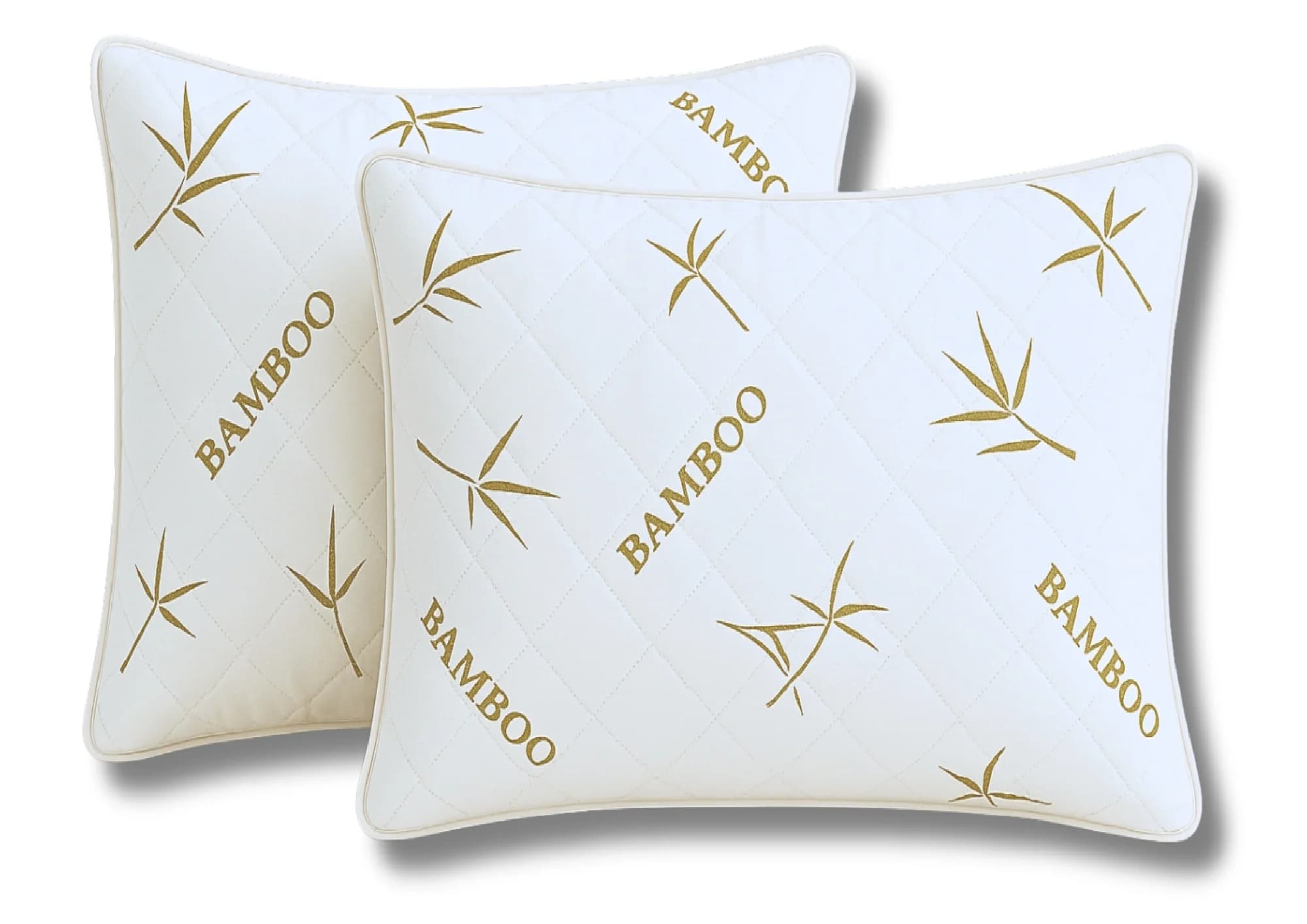 Set 2 Perne Somnart matlasate Bamboo Confort 60x60 cm