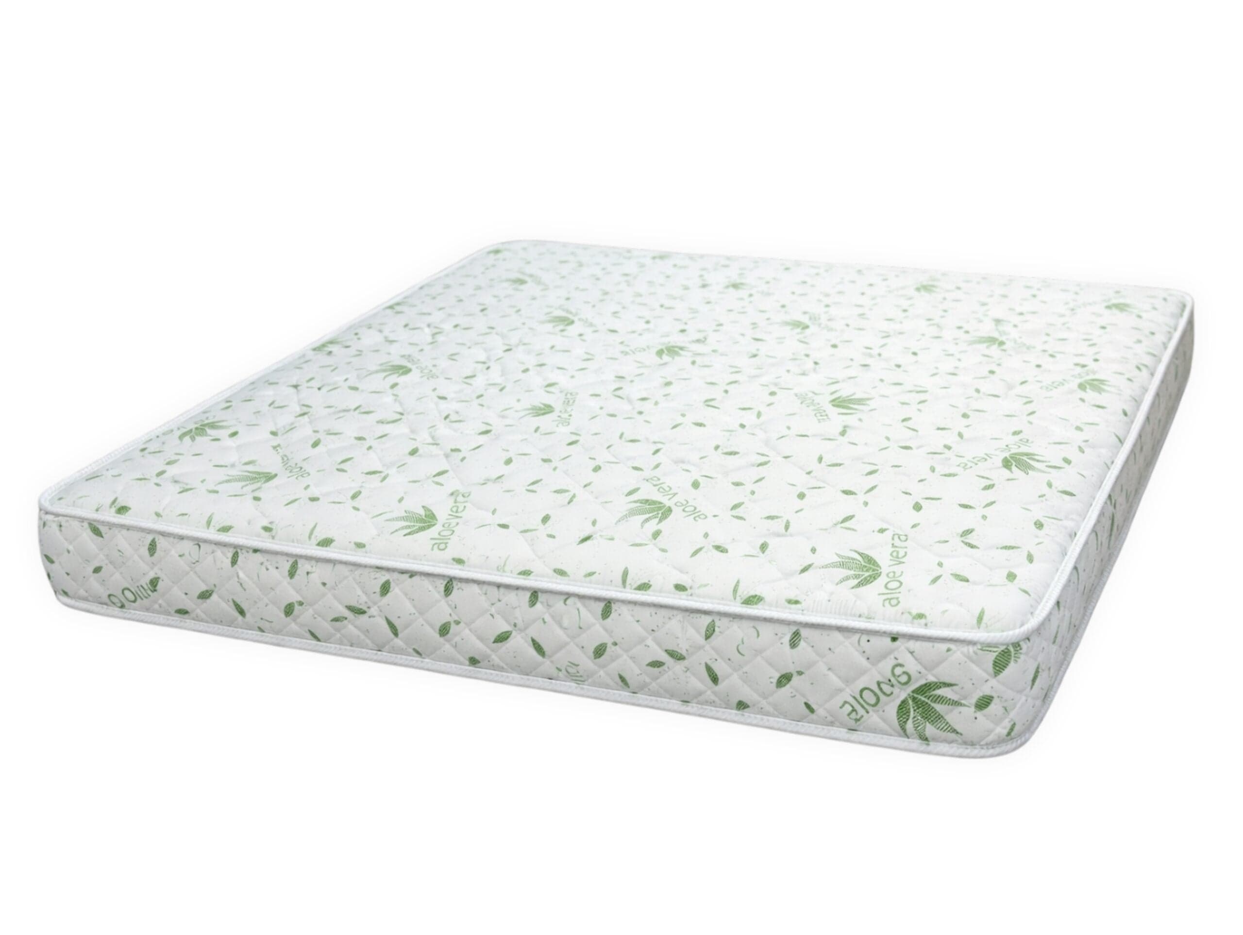 Saltea cu arcuri Somnia Aloe Vera 140×200, inaltime 20 cm, ortopedica, husa matlasata, doua fete, duritate medie - 7