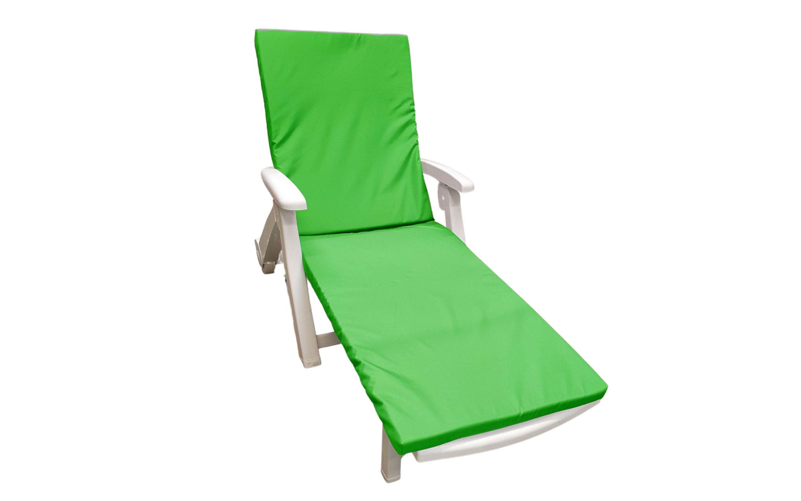 Saltea cu spumă poliuretanică Somnart 60x190, înălțime 4.5 cm, pentru șezlong, doua segmente, husă impermeabilă, culoare vernil